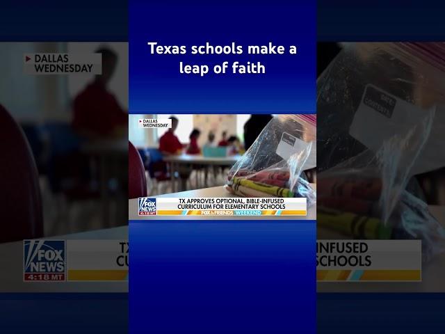 Texas approves optional Bible-infused curriculum for elementary schools #shorts