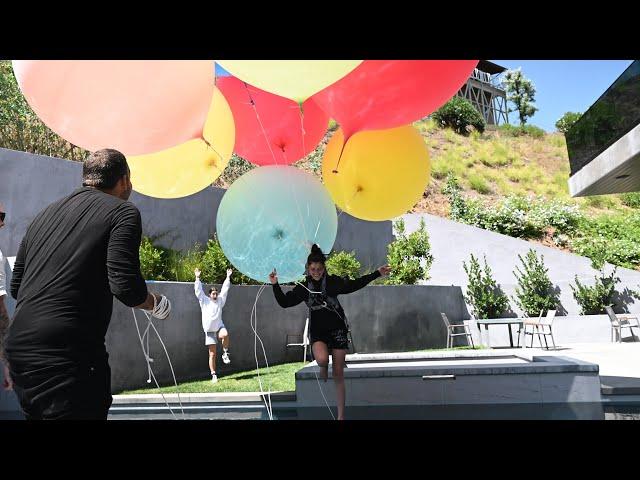 David Blaine ties Dixie to Giant Balloons  | The D'Amelio Family