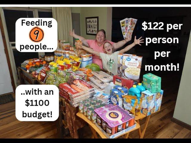 LARGE FAMILY Once-a-Month Grocery Haul - Restocking EVERYTHING!