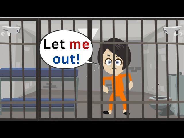 Learn English with Movies - Lisa is in JAIL!