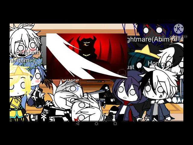 [] Sans AU's React To The Villain Sans Squad [] ( Homicidetale) Opening []Turkish  / English []