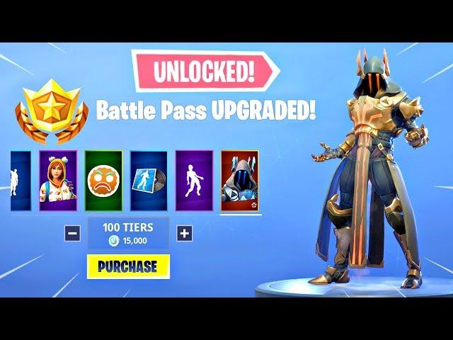 BUYING ALL 100 TIERS! Season 7 Battle Pass ALL ITEMS UNLOCKED!! - Fortnite Battle Royale