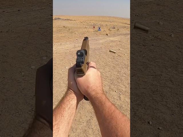 Crazy Ricochet off steel plate sound up #9mm #springfieldarmory  #ricochet #targetshooting #range