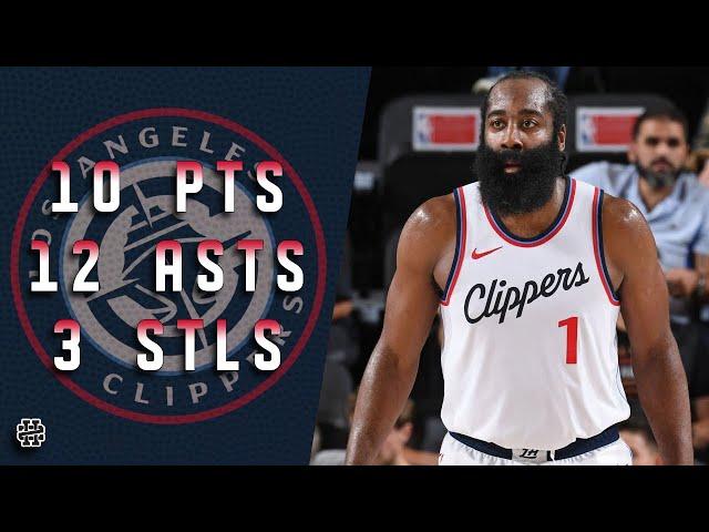 James Harden 10 pts 12 asts 3 stls vs Mavericks 2024 Preseason