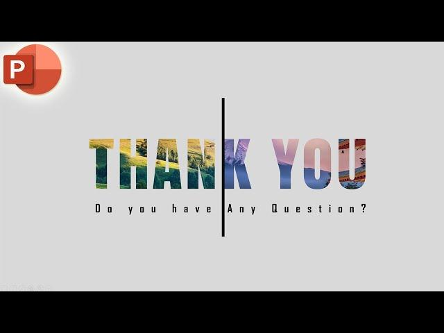 Motion Change Animated Thank you  Slide In PowerPoint