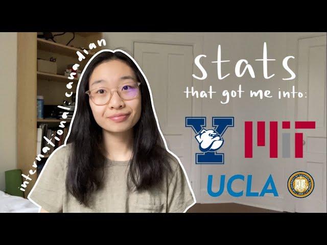 How I Got Into MIT, Yale, UCs as an International Student!