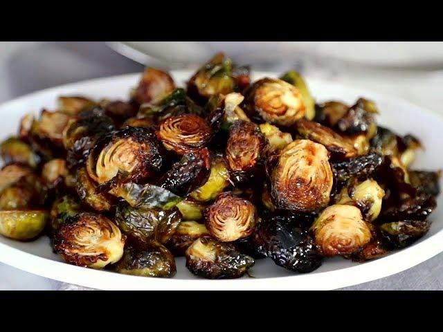 Honey Balsamic Roasted Brussels Sprouts