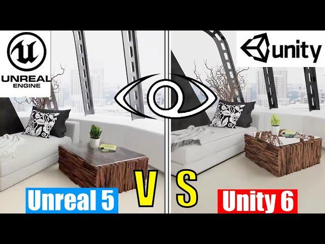 Unreal Engine 5 vs Unity 6 New Performance Comparison (Interior Lighting)