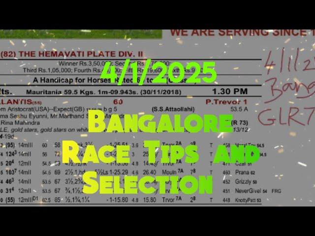 Bangalore Race Tips and Selection || The Bookmaker's Association Bangalore Oaks (Grade 2)