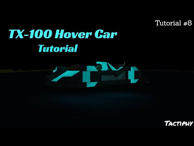 Sports Hover Car Tutorial || Plane Crazy