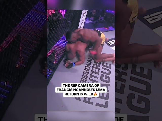 The Predator made his presence felt. 🩸Francis Ngannou’s PFL debut… witnessed from inside the Cage.