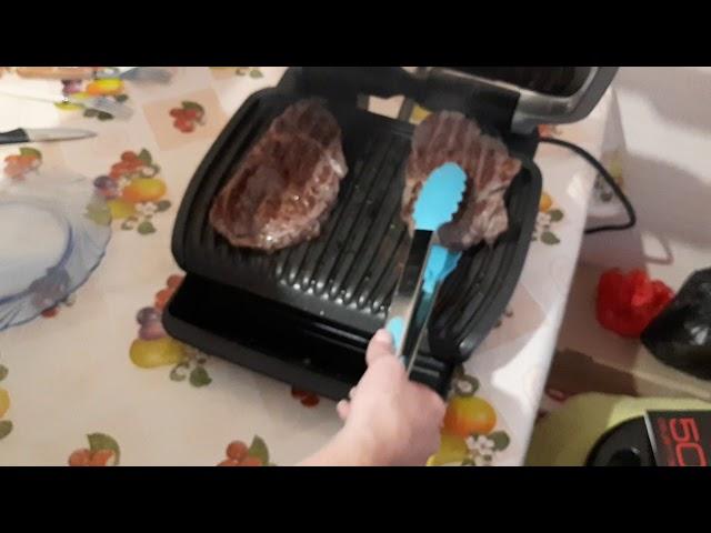 Готовим стейк на Tefal OptiGrill Elite GC750D30