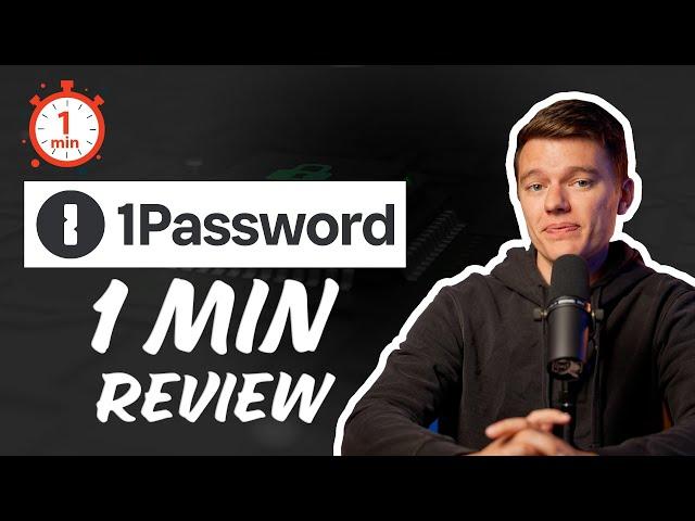 1Password: Advanced Security Measures and Dark Web Monitoring Quick 1min Review⏱️