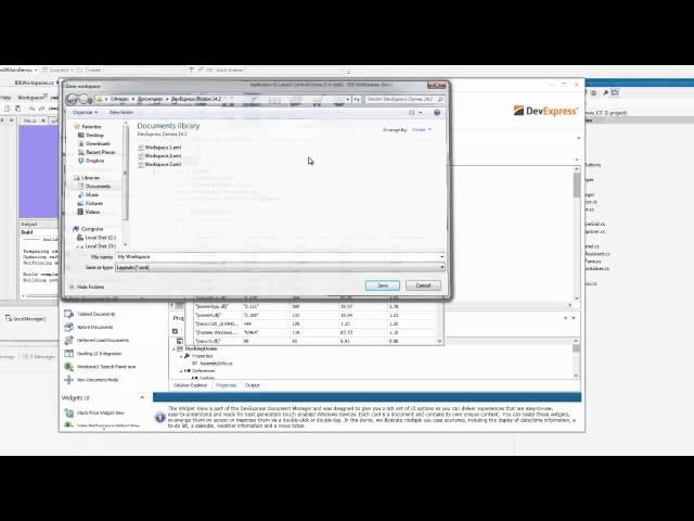 DevExpress WinForms Workspace Manager