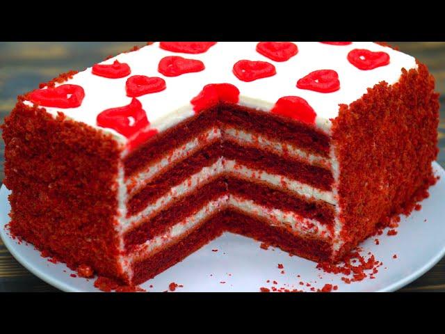 Торт КРАСНЫЙ БАРХАТ | За 30 минут | Red Velvet | Кулинарим с Таней