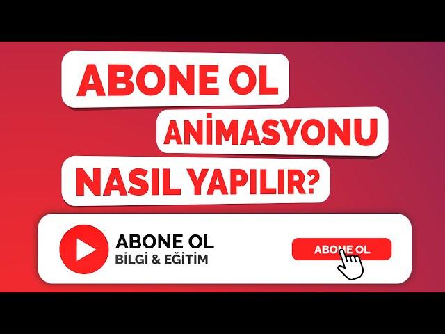 YouTube Abone Ol Animasyonu Nasıl Yapılır? | Videoya Ekleme | Adobe After Effects Dersleri