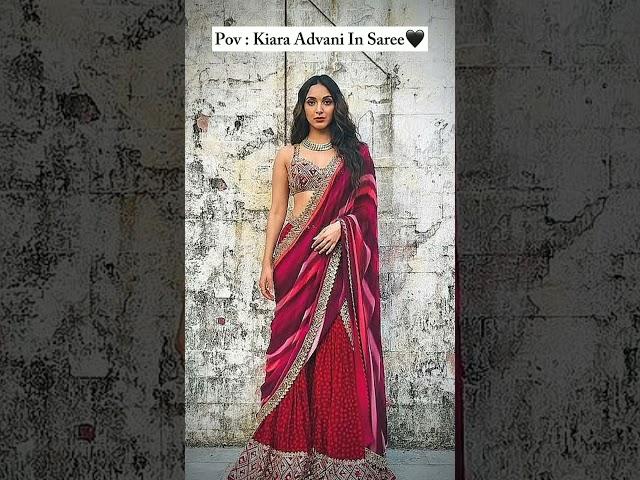 Kiara advani in saree status#kiara #trending #youtubeshort# poulara