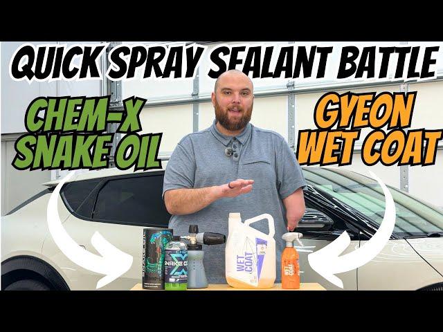 The Best Spray Ceramic Sealant Is… Gyeon Wet Coat vs Chem-X Snake Oil!