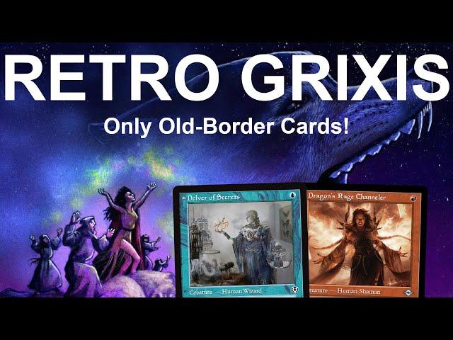 RETRO GAMING! Legacy Grixis Tempo with ONLY Old-Border Cards! MTG