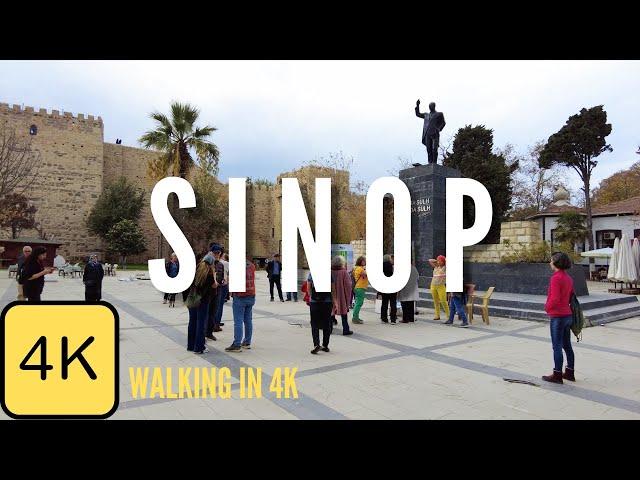 Walk in Sinop, Turkey, 4k Resolution, City Walking Tour, Black Sea Cities, Karadeniz