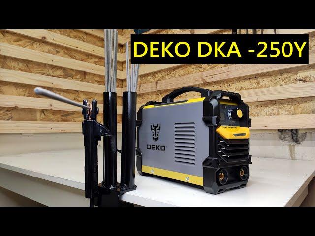 DEKO DKA-250 Y soldering iron. We test it and make a SUPPORT for ELECTRODES