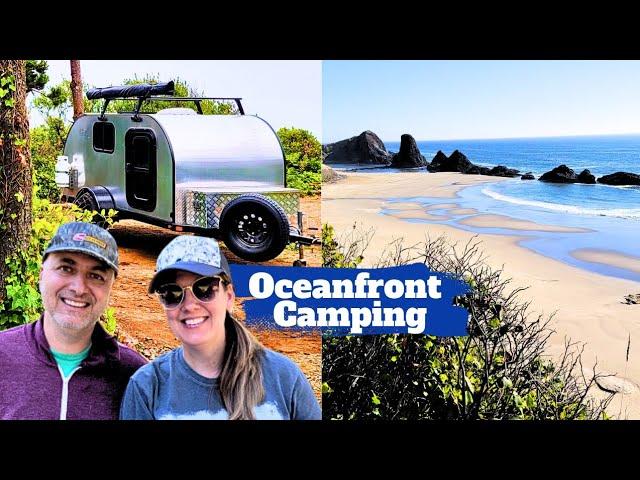 Teardrop Camping: Oregon Beach Hipcamp Site