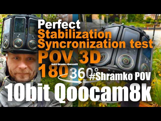 IMU Stabilised #Shramko POV helm test with #Qoocam8k cameras