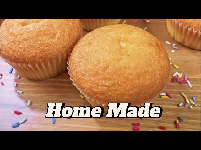 Cupcake recipe | Vanilla muffins recipe | Homemade muffins