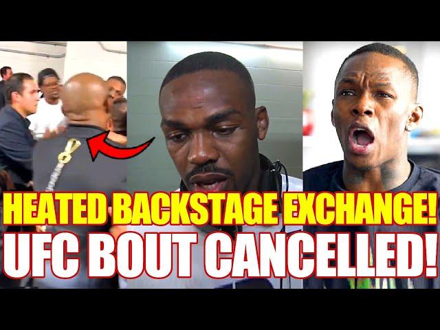 Heated BACKSTAGE EXCHANGE, Israel Adesanya REACTS to Alex Pereira, Jon Jones at La Cage Netflix