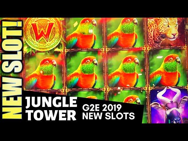 G2E 2019 NEW IGT SLOTS! (PART 2 OF 2) JUNGLE TOWER (SUPER VOLATILE!) & JUMANJI 4D SLOT MACHINE