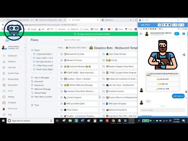 How I Built a New Restaurant Chatbot with ManyChat + PayBot 