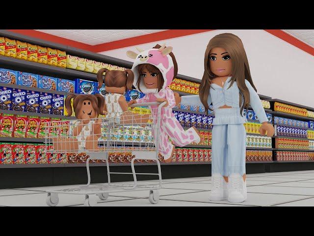 24 HOURS IN A GROCERY STORE! Bloxburg Family Roleplay