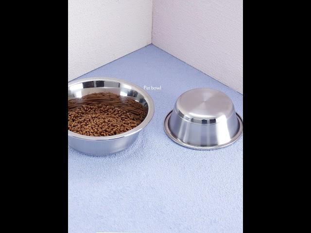 201 304Dog Bowl Pet Tableware Cat Pet Feeder Water Food Bowl Serving Dish for Small Dog Cat