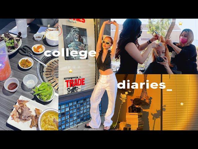 MY LAST FIRST DAY OF COLLEGE EVER // dyeing my hair, grwm, & big sis chat