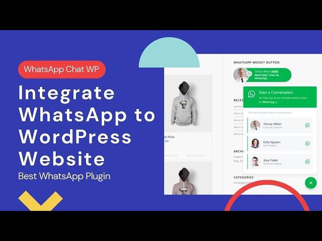 How to Integrate WhatsApp Chat at Website  |WhatsApp Chat WordPress | WhatsApp Plugin