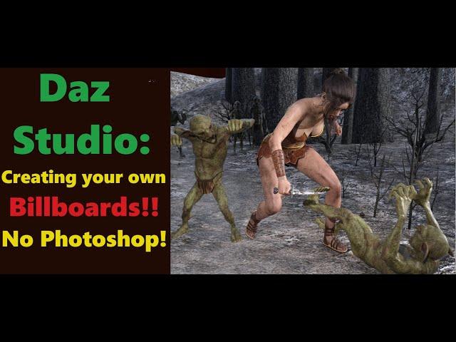 Daz Studio: Creating Billboards for Crowds Without Photoshop!!!