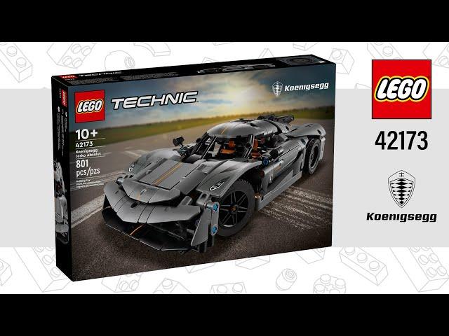 LEGO Technic Koenigsegg Jesko Absolut Grey Hypercar (42173)[801 pcs] Speed Build | TBBL