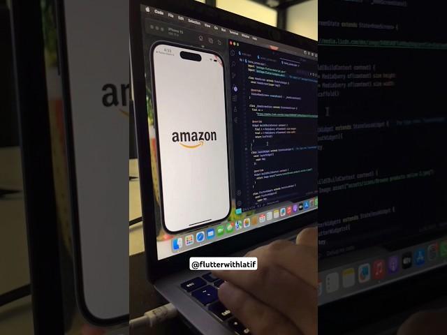 flutter Amazon clone app.#viral #trending #videos #flutter #development #reels #coding #tutorial