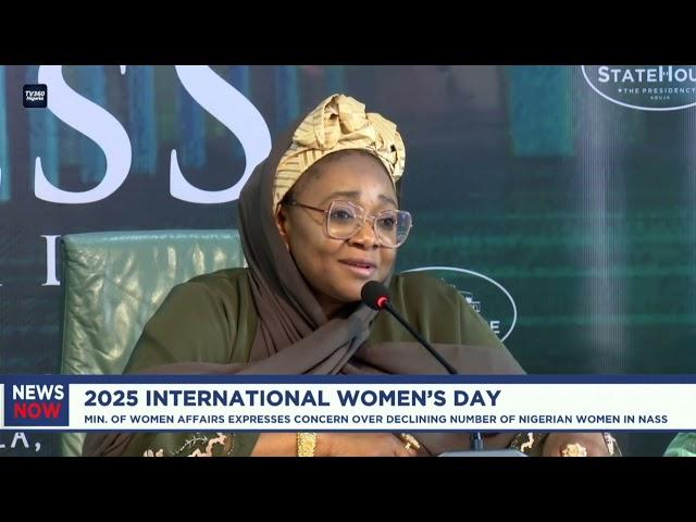 Minister of Women Affairs expresses concern over declining number of Nigerian women in NASS