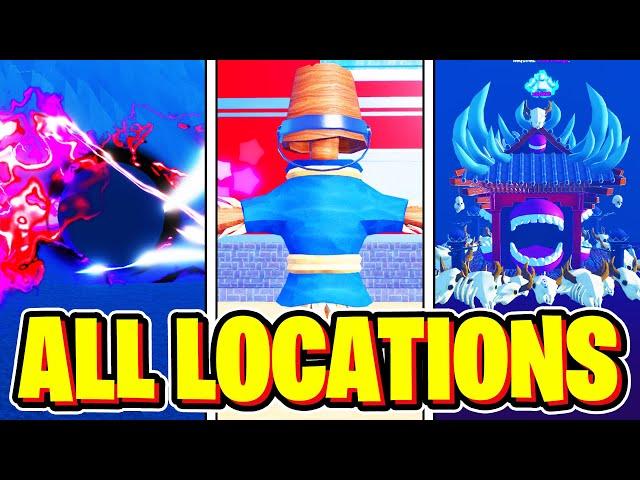 All TRAINING AREA LOCATIONS In Roblox ANIME SIMULATOR!