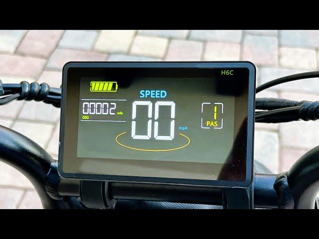 H6C eBike display & advanced setting - Tamobyke V20 & V30