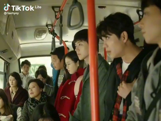 She got harassed on the bus the cute boy saved her 