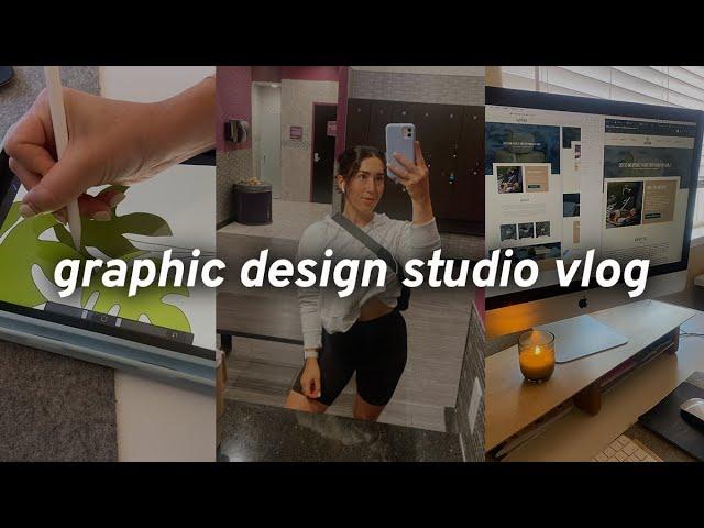 GRAPHIC DESIGN STUDIO VLOG | logo design from scratch & opening up about A LOT