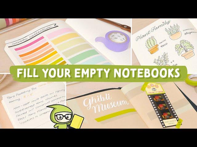  10 Creative Ways to Fill Your Empty Notebooks