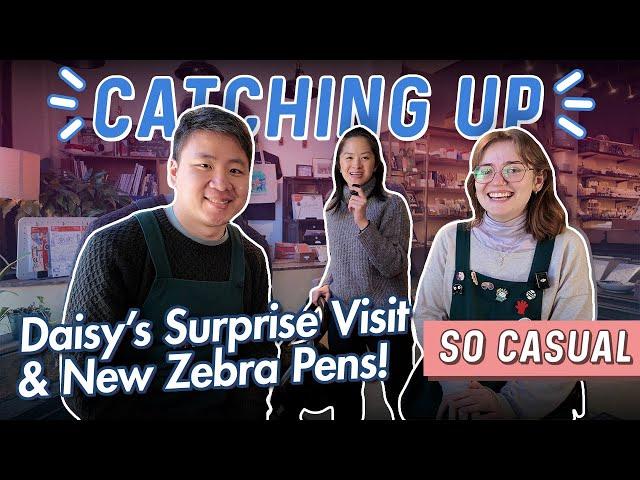 Daisy's Surprise Visit & New Pens from Zebra, Tombow and Pilot!