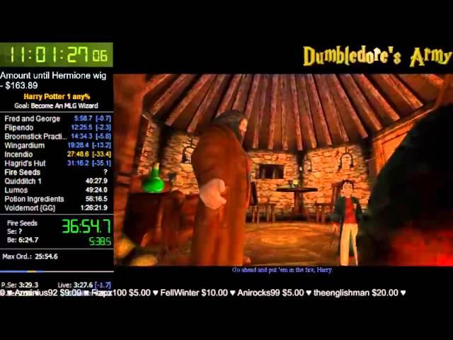 Harry Potter and the Philosopher's(Sorcerer's) Stone PC any% Speedrun in 1:25:09.1