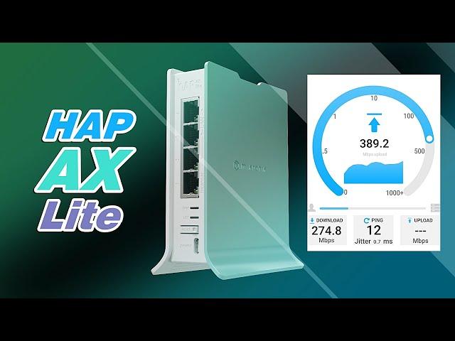 Review MikroTik HAP AX Lite L41G-2axD, SpeedTest WiFi 6 dan Gigabit LAN