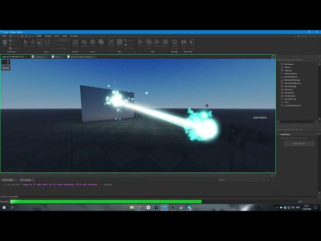 Роблокс Студио тест Бима и Партклов | Roblox Studio Particles and Beam test