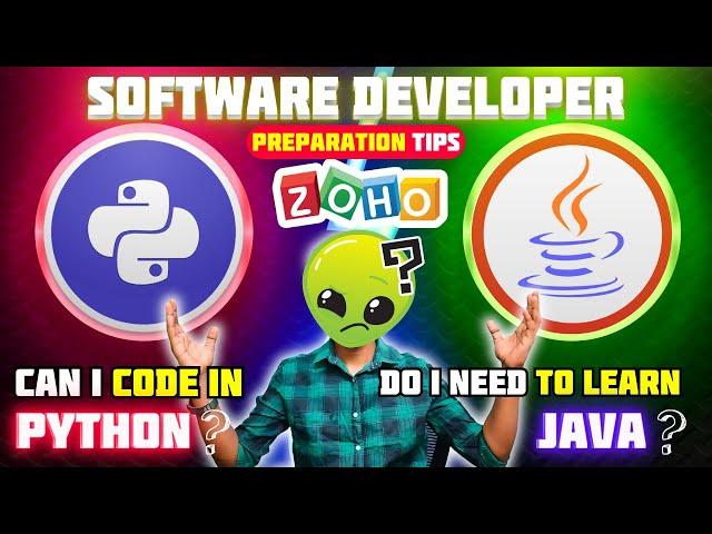 Zoho software developer Interview Preparation | Can I use python in Zoho coding Rounds?