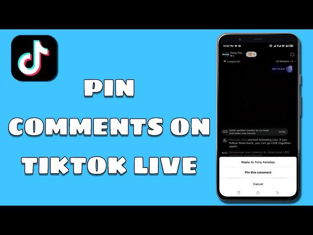 how to pin comments on tiktok live